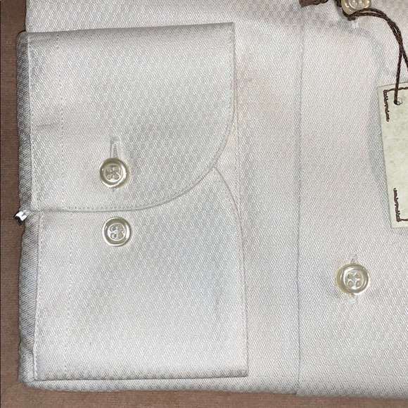 NWT COLLEZIONI L’UOMO DRESS SHIRT IN WHITE - Picture 3 of 4